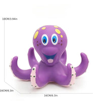 OctoHoops™: Floating Purple Octopus Bath Toy with 3 Hoopla Rings - The Little Big Store