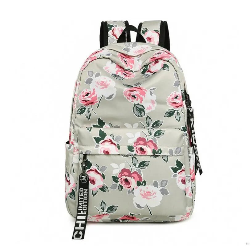 Midnight Blossoms: Chic Black Schoolbag for Girls! - The Little Big Store