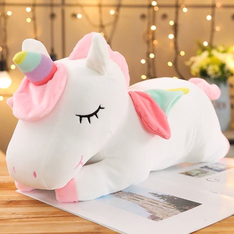 Fluffy and Safe: Soft Down Cotton Stuffed Kneeling Doll Toy for Kids - Perfect Gift in Pink/White - The Little Big Store