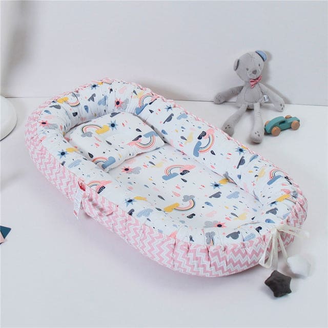 🍼 Fold 'n Go™ – Portable Baby Nest for Cozy Comfort Anywhere ✨👶