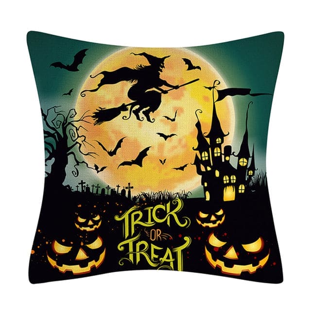 Frightfully Fun: Halloween Cushion Cover for Spooky Home Decor - The Little Big Store