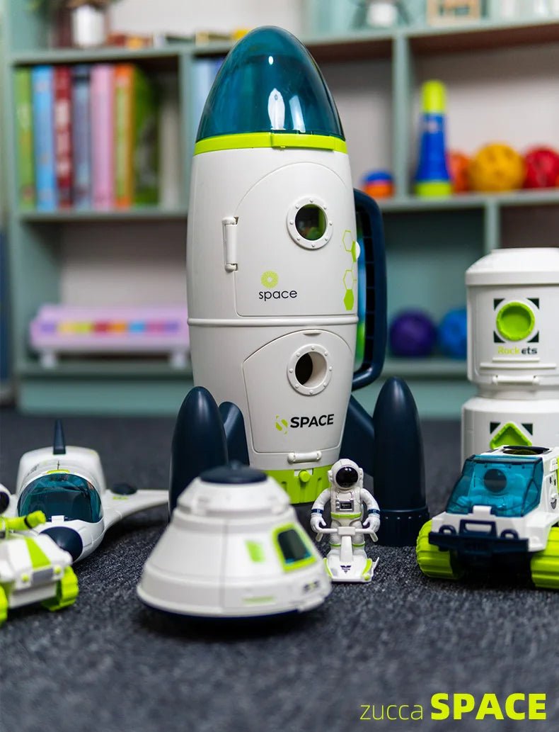 Cosmic Quest: Acousto-Optic Space Explorer Set - Ignite Imagination with Rocket Puzzles, Space Stations & Shuttles! 🚀 - The Little Big Store