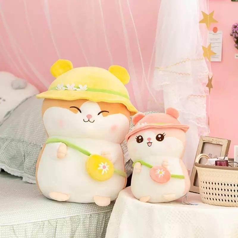🧸💕 HamstaHug™: Giant Kawaii Hamster Plush Toy for Snuggles & Smiles! 🐹💖