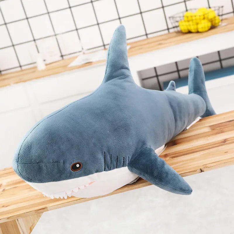 Giant Shark Hug: 140cm of Cuteness! 🦈🎁 Perfect Reading Pillow & Birthday Gift for Kids!