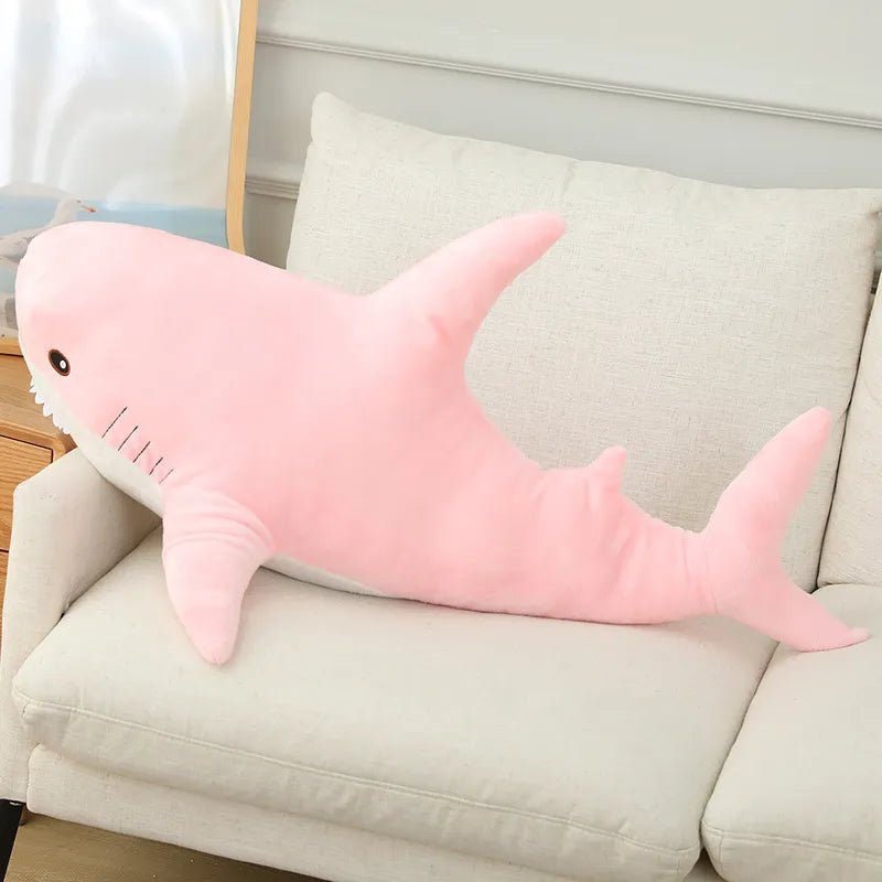 Giant Shark Hug: 140cm of Cuteness! 🦈🎁 Perfect Reading Pillow & Birthday Gift for Kids!