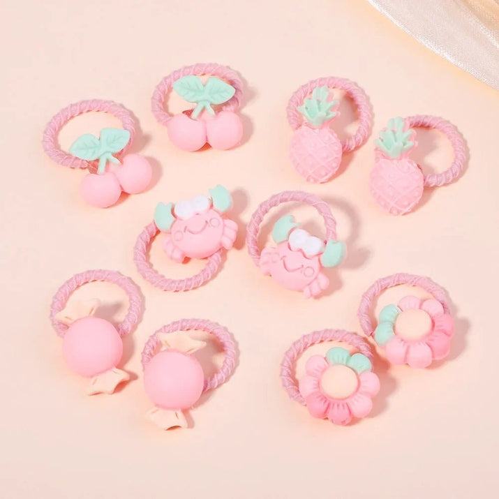 Girls Rainbow Hair Bands Set - The Little Big Store