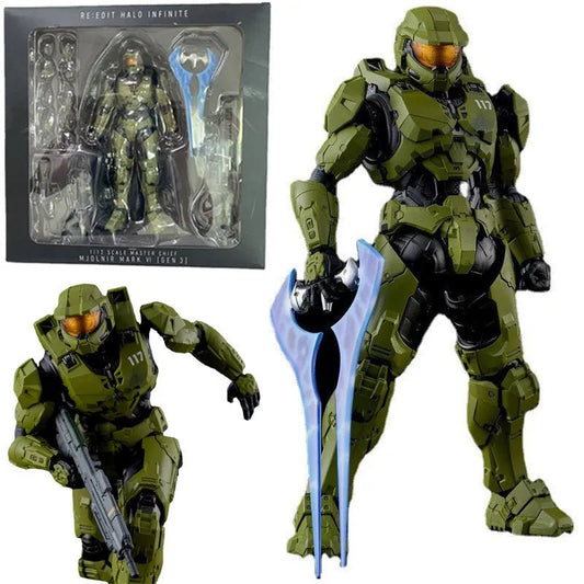 Guardians Master Chief Infinate Mjolnir Mark Vi Gen3 Action Figure Collection John117 Movable Model Toys - The Little Big Store