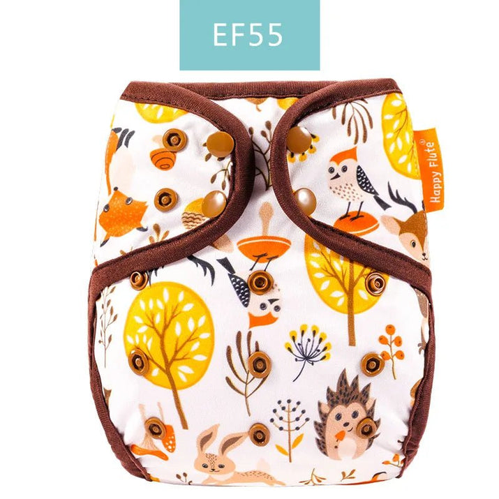 Happy Flute Color-Edged Diaper Cover: Eco-Friendly & Waterproof - The Little Big Store
