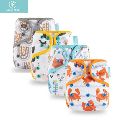 Happy Flute Color-Edged Diaper Cover: Eco-Friendly & Waterproof - The Little Big Store