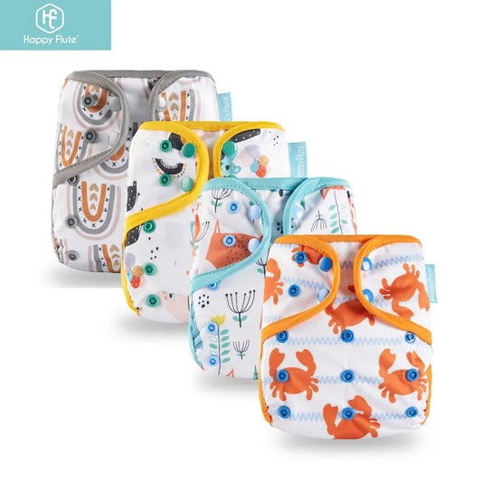 Happy Flute Color-Edged Diaper Cover: Eco-Friendly & Waterproof - The Little Big Store