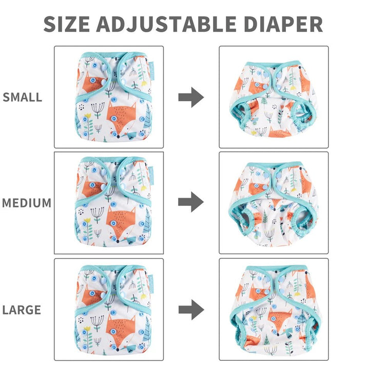 Happy Flute Color-Edged Diaper Cover: Eco-Friendly & Waterproof - The Little Big Store