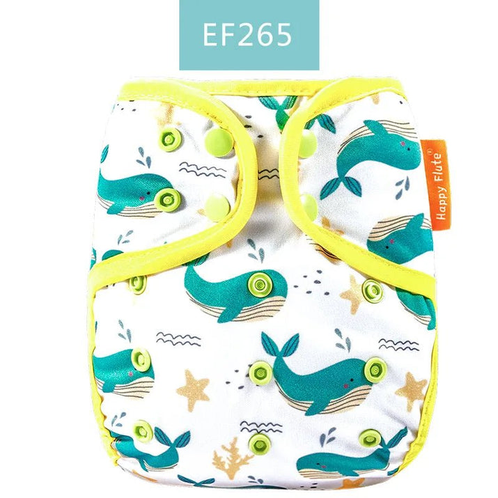 Happy Flute Color-Edged Diaper Cover: Eco-Friendly & Waterproof - The Little Big Store