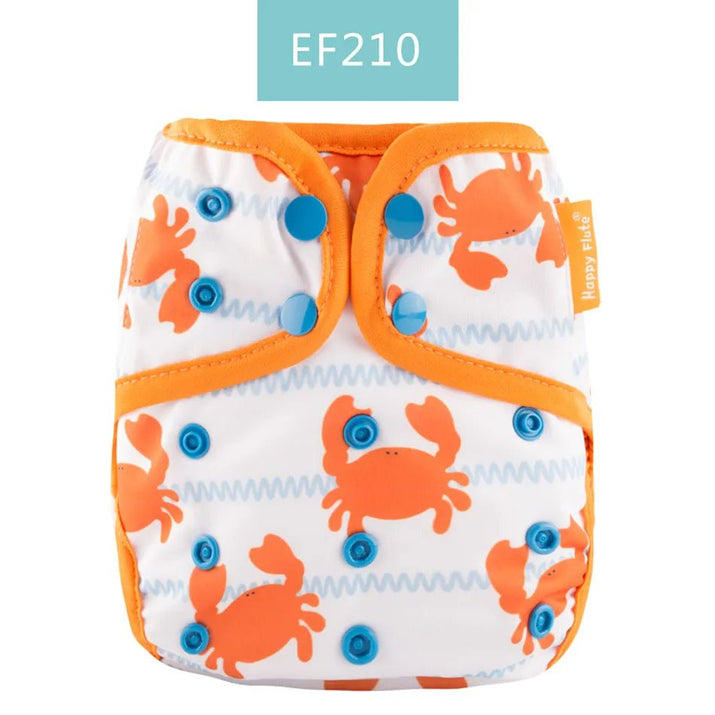 Happy Flute Color-Edged Diaper Cover: Eco-Friendly & Waterproof - The Little Big Store