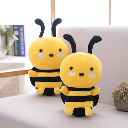 Hot Cute Bee With Wings Plush Toys Lovely Stuffed Animal Dolls For Children Baby Birthday Home Decoration Christmas Gifts - The Little Big Store