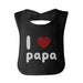 I Love Papa Cute baby Bibs Funny Infant Snap On - The Little Big Store