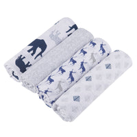 In the Wild Cotton Muslin Swaddle 4PK - The Little Big Store