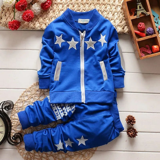 🌟👶 JollyTots Delight! Bibicola Baby Boy Outfit Set 👕👖 - The Little Big Store
