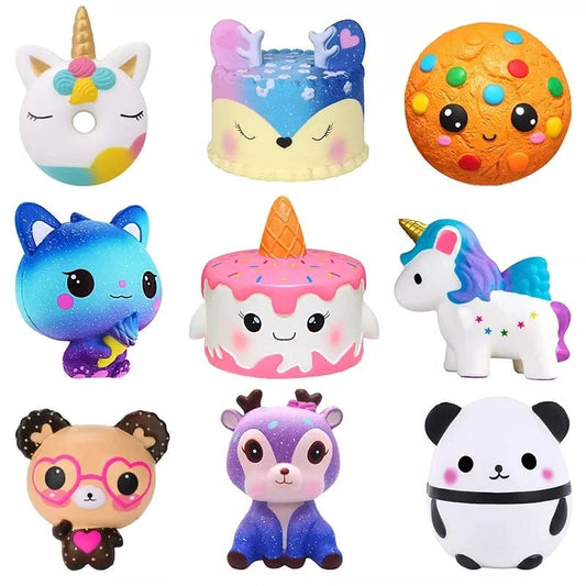 Jumbo Kawaii Squishies: Squeeze into Pure Delight with Our Slow Rising Stress Relief Toys – Unicorn, Horse, Cake, Deer, Animal, Panda Fun for Kids! 🦄🍰🦌🐼 - The Little Big Store