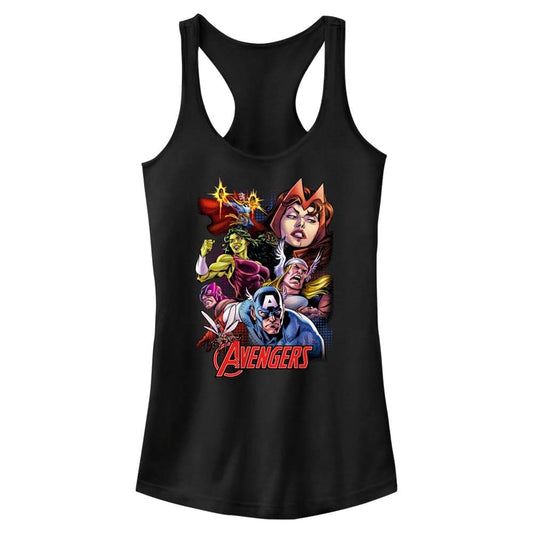 Junior's Marvel Avengers Classic Group Collage Tank Top - The Little Big Store