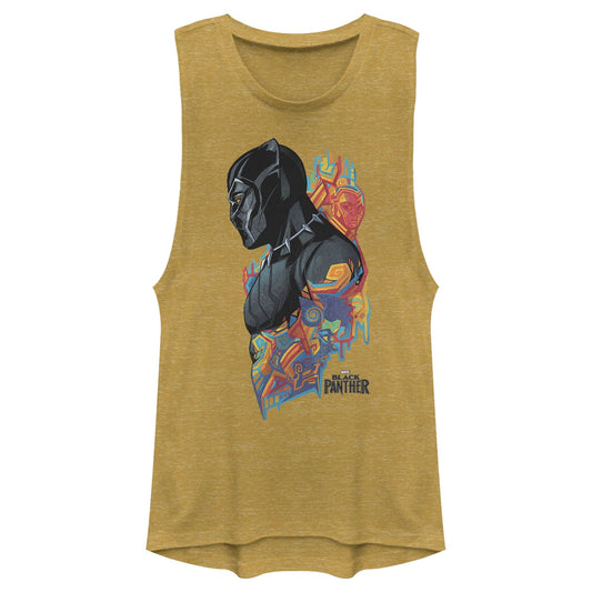 Junior's Marvel Colorful Panther Muscle Tee - The Little Big Store