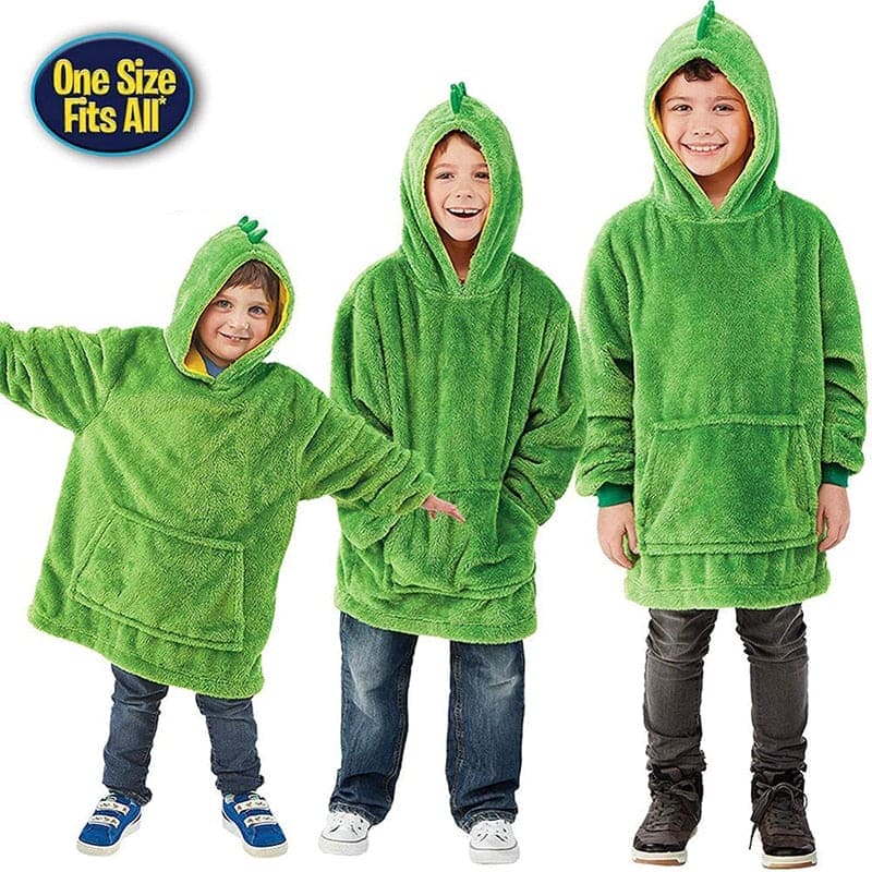 Kids Pets Blanket Hoodie Soft Plush - The Little Big Store