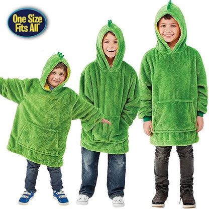 Kids Pets Blanket Hoodie Soft Plush - The Little Big Store