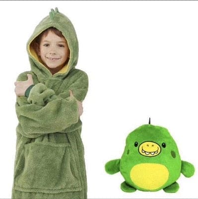 Kids Pets Blanket Hoodie Soft Plush - The Little Big Store