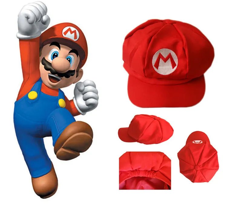 "Level Up Your Style: Super Mario Bros Cosplay Hats - Unleash Your Inner Plumber Fun!" 🍄🧢🎉 - The Little Big Store