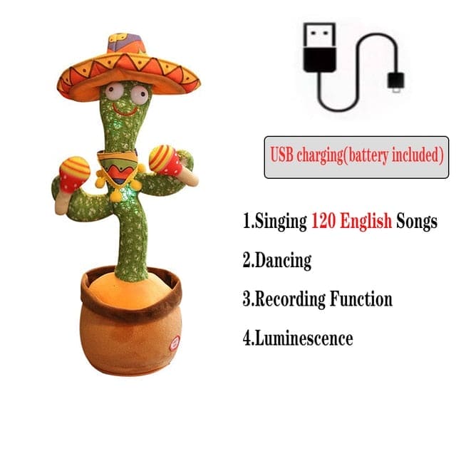 ChatterCactus™: The Lovably Lively Dancing Plush - The Little Big Store