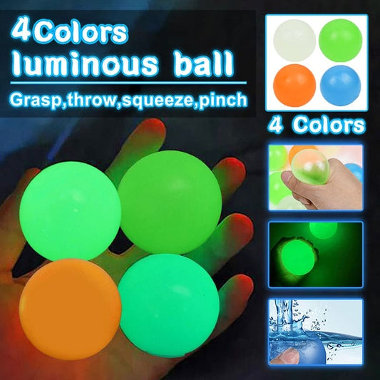 Luminous Orbit: Glowing Wall Ball Fidget Toy - The Little Big Store