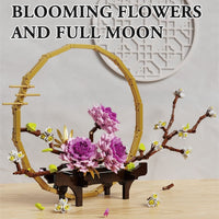 Lunar Blooms: Full Moon Flowers Building Bricks Toy - The Little Big Store