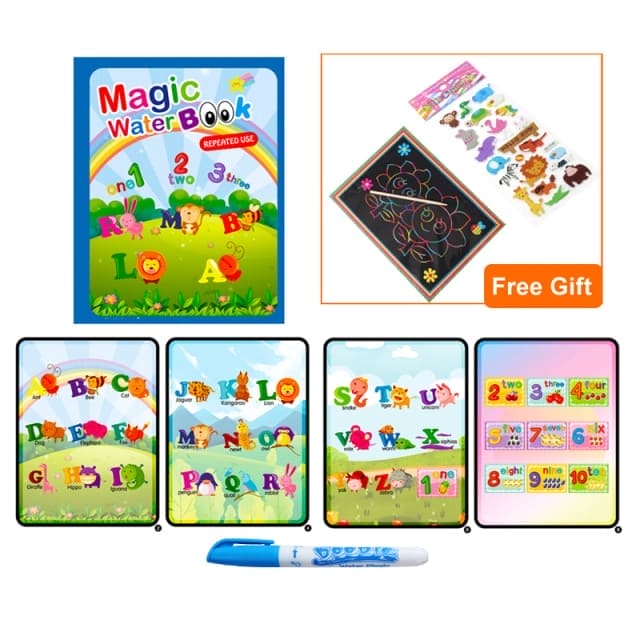 Magic Water Drawing Coloring Book - The Little Big Store
