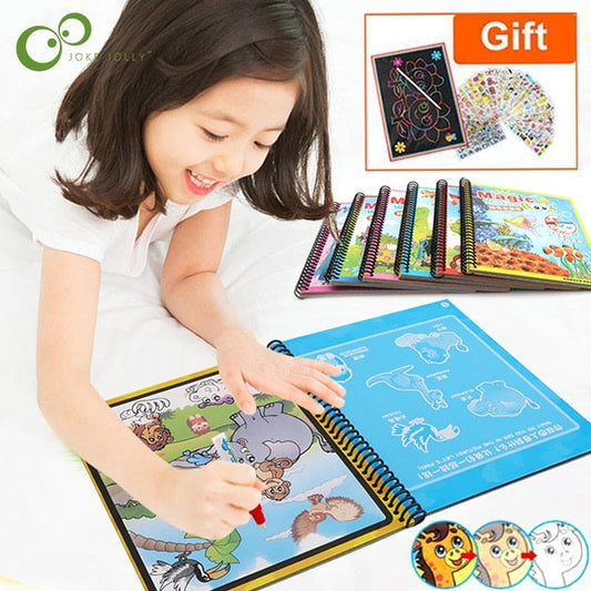 Magic Water Drawing Coloring Book - The Little Big Store