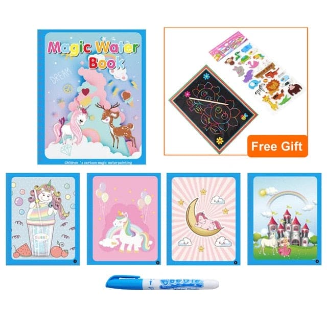 Magic Water Drawing Coloring Book - The Little Big Store