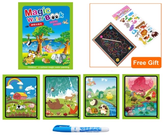 Magic Water Drawing Coloring Book - The Little Big Store