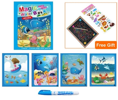 Magic Water Drawing Coloring Book - The Little Big Store