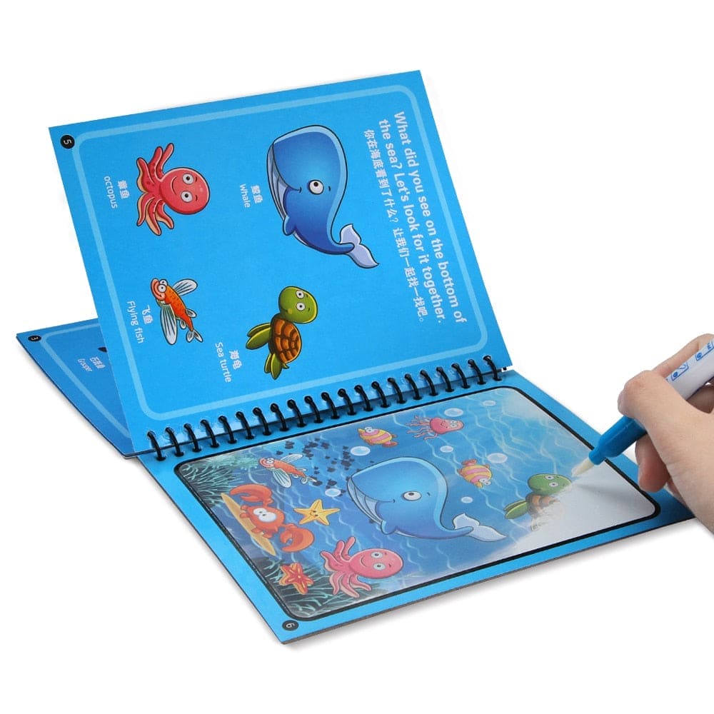 Magic Water Drawing Coloring Book - The Little Big Store