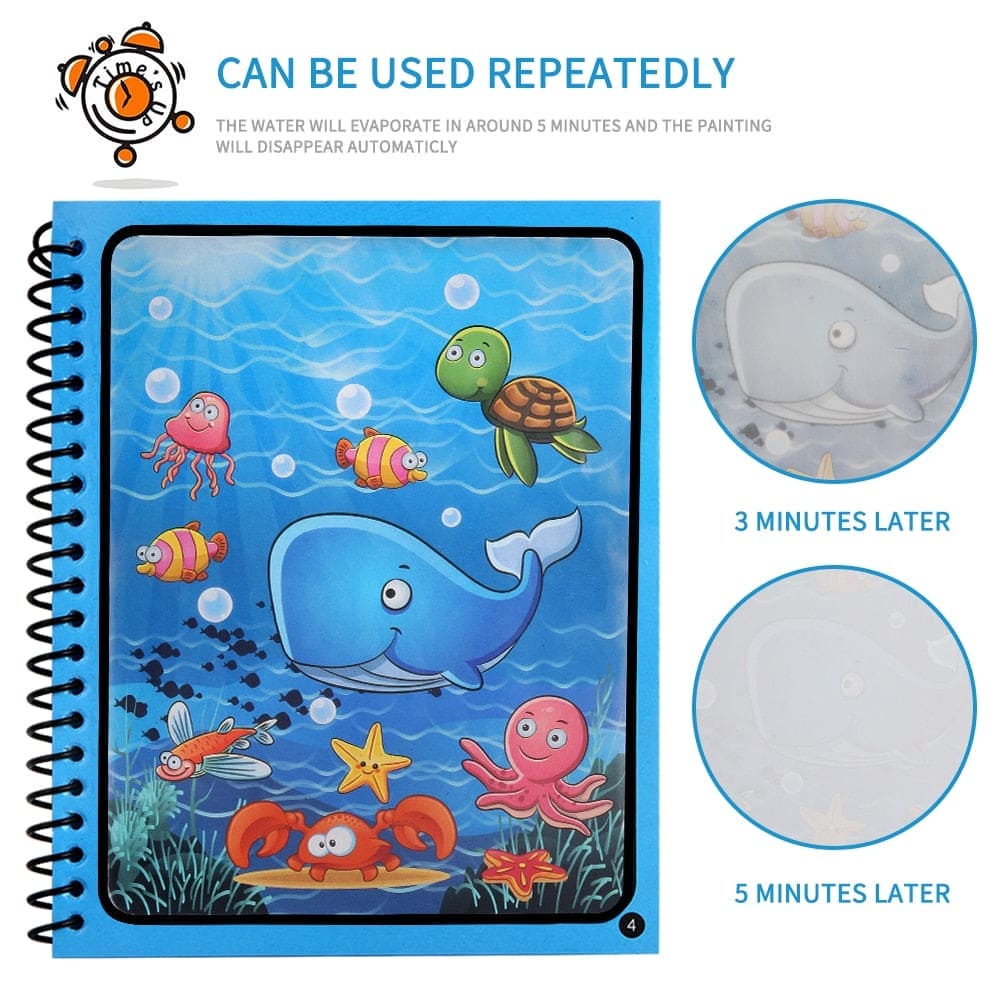 Magic Water Drawing Coloring Book - The Little Big Store