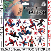 🕷️💥 Marvel Avengers Spiderman Tattoo Stickers: Unleash Your Inner Hero! 💪🎉 - The Little Big Store