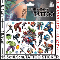 🕷️💥 Marvel Avengers Spiderman Tattoo Stickers: Unleash Your Inner Hero! 💪🎉 - The Little Big Store