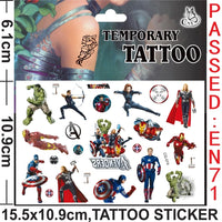 🕷️💥 Marvel Avengers Spiderman Tattoo Stickers: Unleash Your Inner Hero! 💪🎉 - The Little Big Store