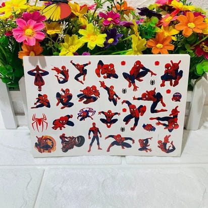 🕷️💥 Marvel Avengers Spiderman Tattoo Stickers: Unleash Your Inner Hero! 💪🎉 - The Little Big Store