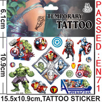 🕷️💥 Marvel Avengers Spiderman Tattoo Stickers: Unleash Your Inner Hero! 💪🎉 - The Little Big Store