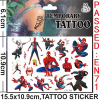 🕷️💥 Marvel Avengers Spiderman Tattoo Stickers: Unleash Your Inner Hero! 💪🎉 - The Little Big Store