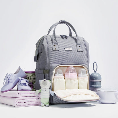 Modern Quilted Diaper Bag Backpack - The Little Big Store