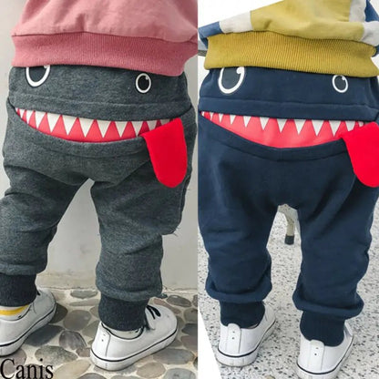 Monster Moves: Cartoon Harem Pants – Trendy Baby Boy Joggers for Stylish Tots (0-4Y) - The Little Big Store