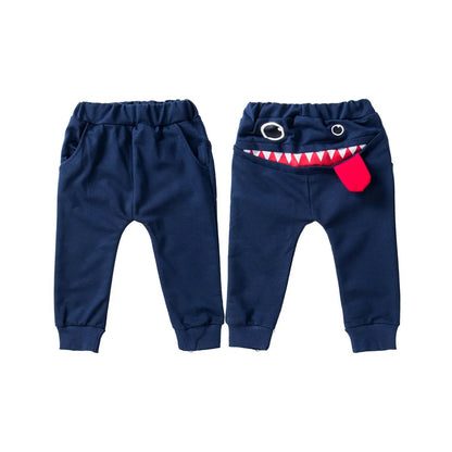 Monster Moves: Cartoon Harem Pants – Trendy Baby Boy Joggers for Stylish Tots (0-4Y) - The Little Big Store