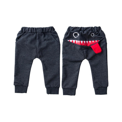 Monster Moves: Cartoon Harem Pants – Trendy Baby Boy Joggers for Stylish Tots (0-4Y) - The Little Big Store