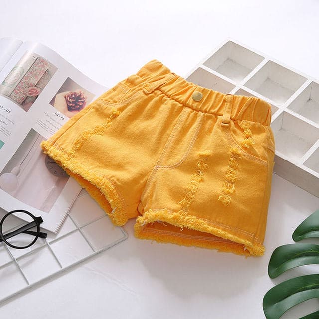 New Western Style Girls Denim Shorts - The Little Big Store