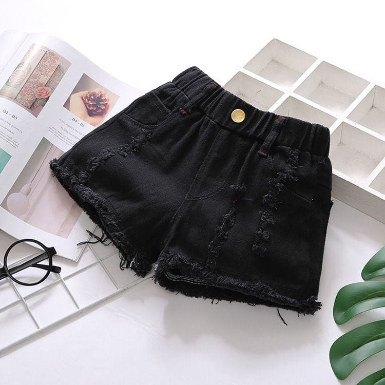 New Western Style Girls Denim Shorts - The Little Big Store